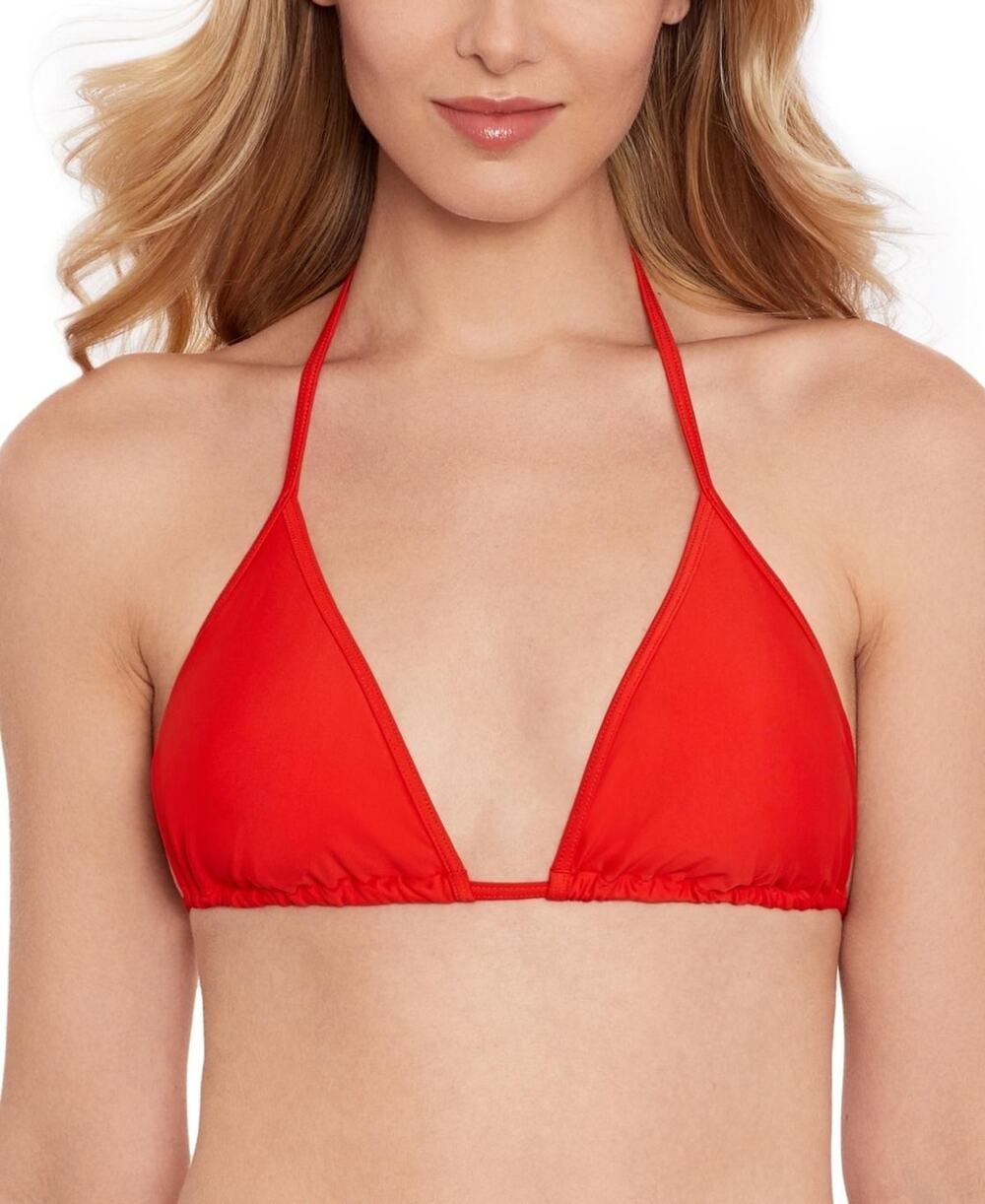 Salt + Cove Women's Slider Triangle Bikini Top Vermillion Size M NWT